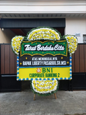 Papan Bunga Duka di Kedoya Utara