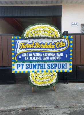 Papan Bunga Duka di Kedoya Utara