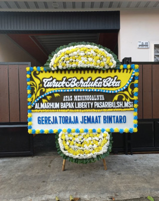 Papan Bunga Duka di Kedoya Utara